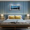 Family Canvas Wall Art - Navy Blue Decor - Family Word Sign - Modern Canvas Prints for Bedroom & Living Room